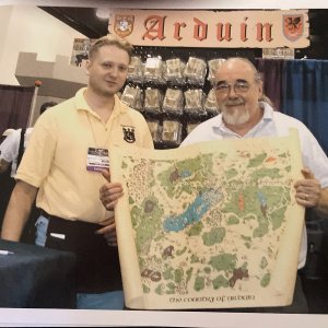Dave and Gygax around 2000 at Gen Con