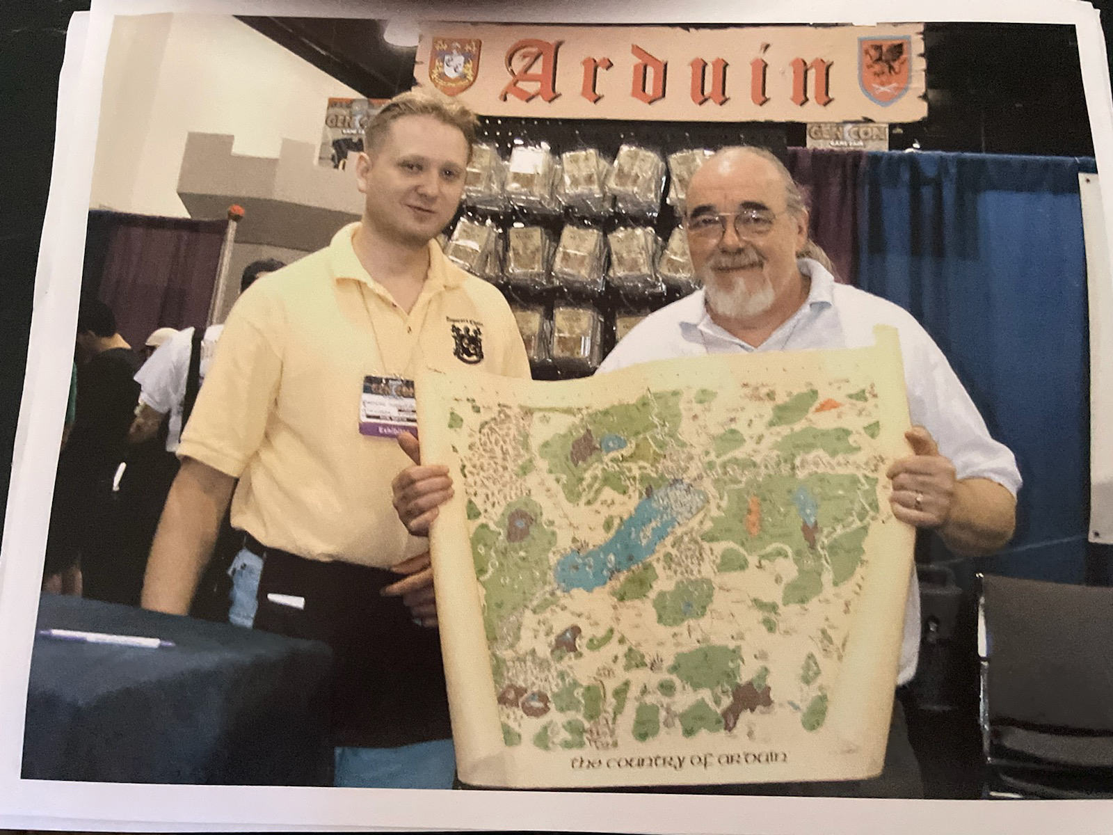Dave and Gygax around 2000 at Gen Con